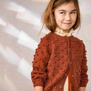 MISHA & PUFF Popcorn Cardigan in Gingerbread